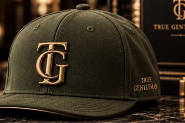 Monogram Cap Olive — kšiltovka se zlatým monogramem TG